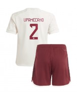 Bayern Munich Dayot Upamecano #2 Alternativní dres pro děti 2023-24 Krátký Rukáv (+ trenýrky)